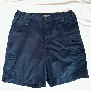 5.11 Tactical Men’s Cargo Shorts Navy Blue Outdoor Ripstop First Responder Sz 36